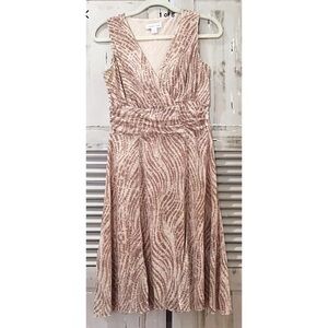 Coldwater Creek P8 Faux Wrap Sleeveless Dress